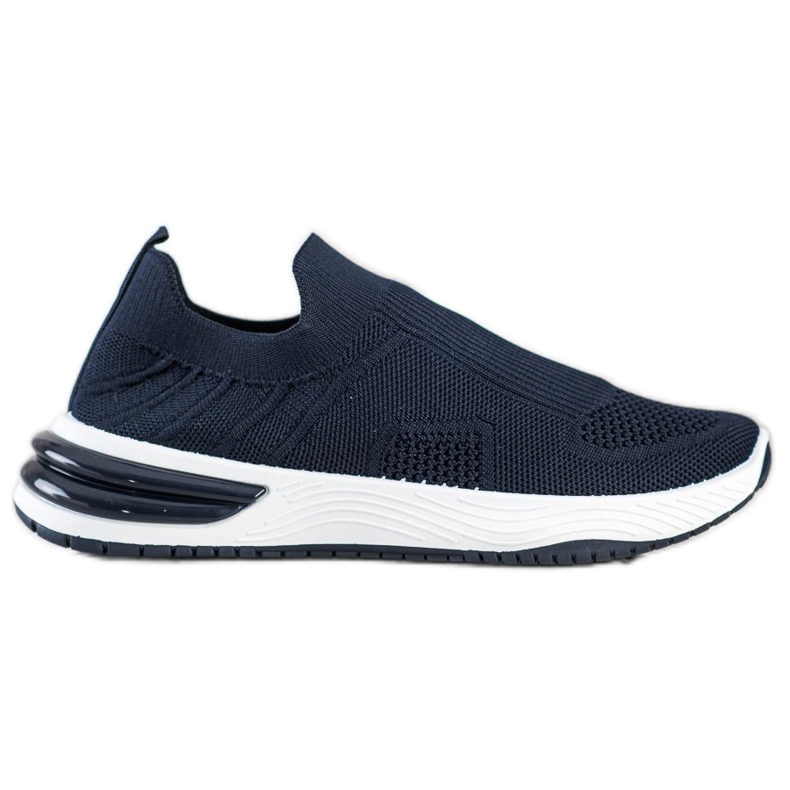 SHELOVET Zapatillas slip-on caladas azul marino azul