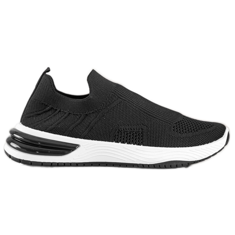 SHELOVET Zapatillas slip-on caladas negro