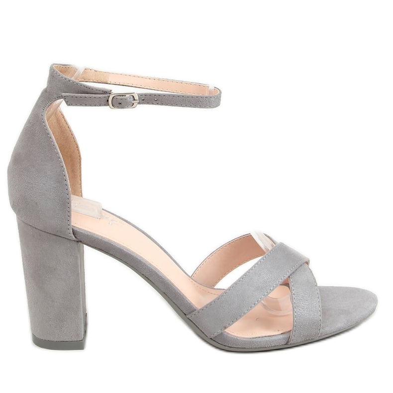 Sandalias de tacón grises NF-63P Grey