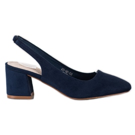 Goodin Zapatos sin cordones con talón expuesto azul marino azul