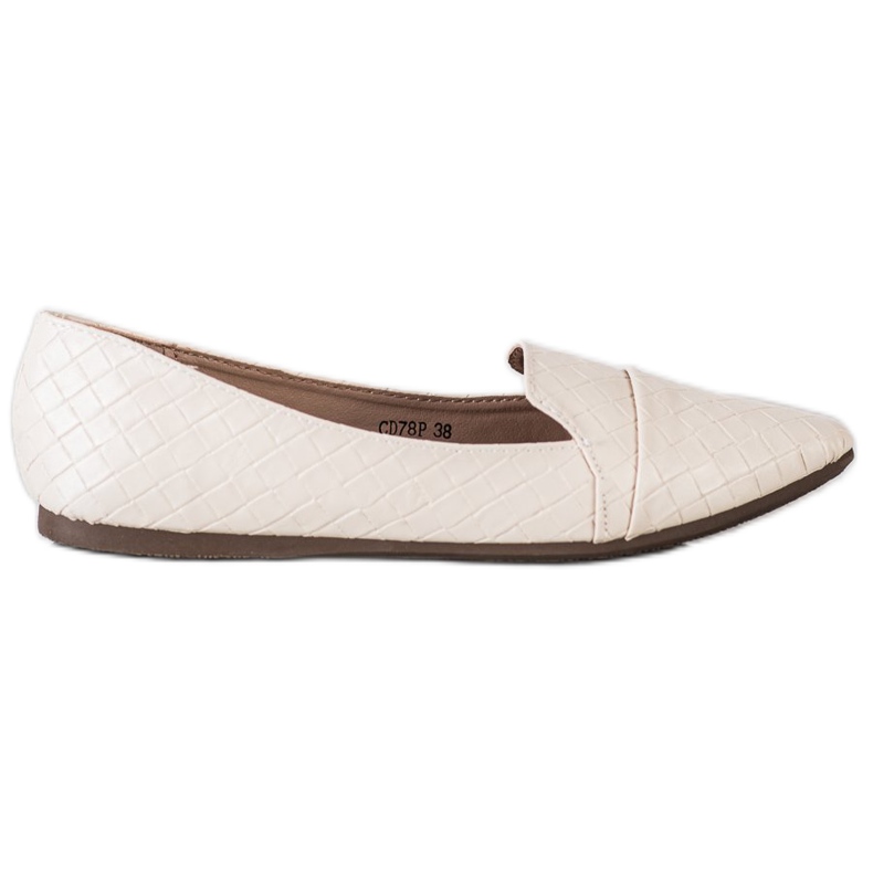 Seastar Bailarinas de moda con cuero ecológico beige