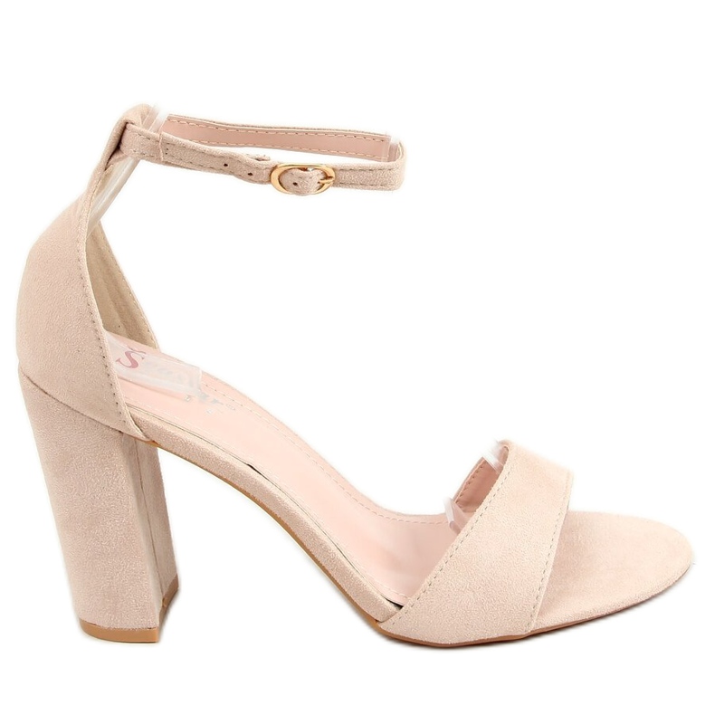 Sandalias en el poste beige TU132P Beige