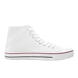 Zapatillas de hombre blancas Gin tobillo blanco