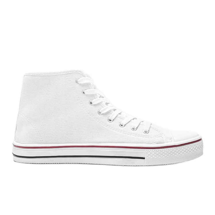 Zapatillas de hombre blancas Gin tobillo blanco