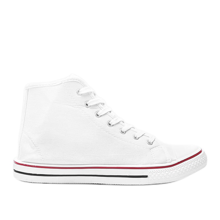Deportivas blancas mujer Gampa tobillo blanco