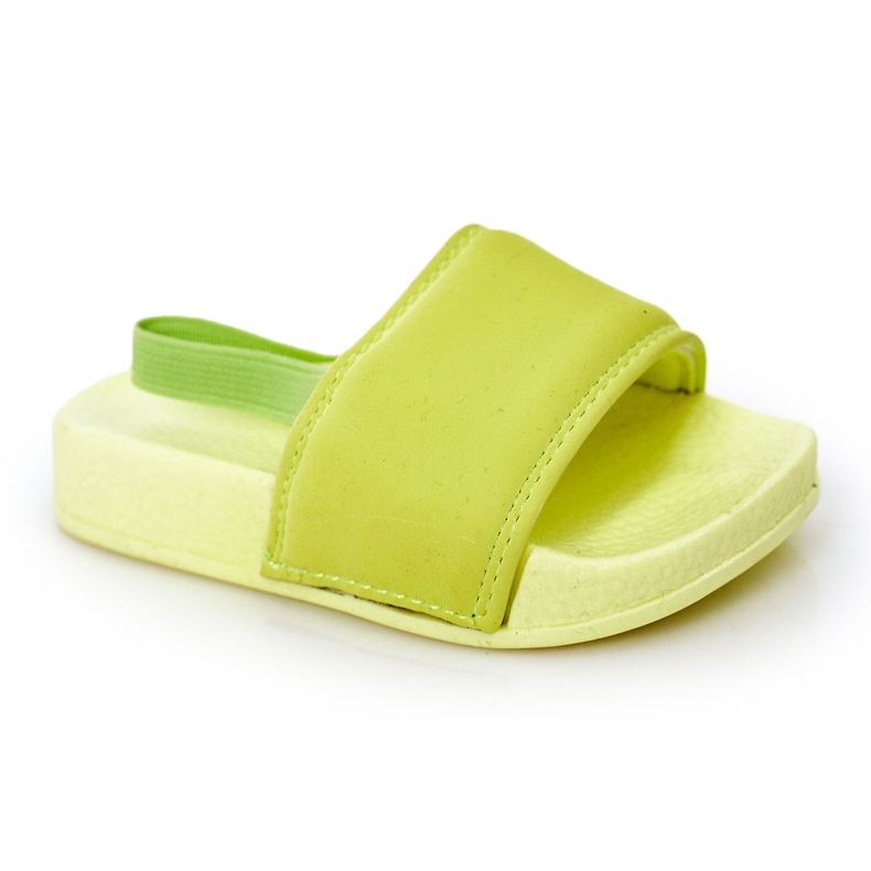 FR1 Zapatilla infantil de goma lima lima nadador verde