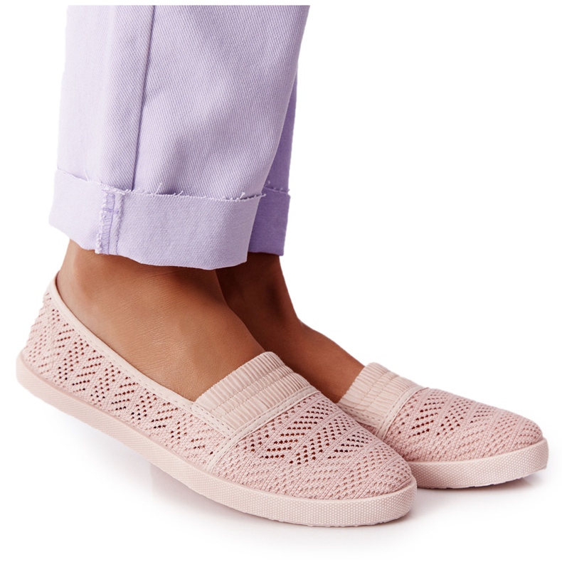 Zapatillas chillout rosas sin cordones caladas rosado Zapatillas chillout rosas sin cordones caladas rosado