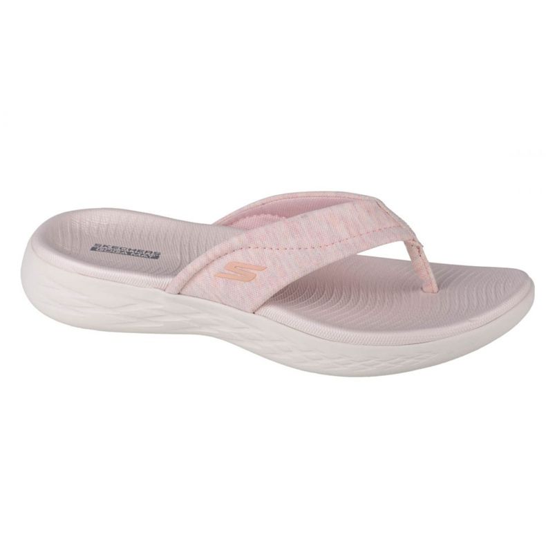 Chanclas Skechers On the Go 600-Sunbathe W 140000-LTPK negro rosado