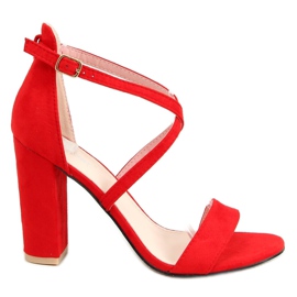 Sandalias en el poste rojo GG-88P Rojo