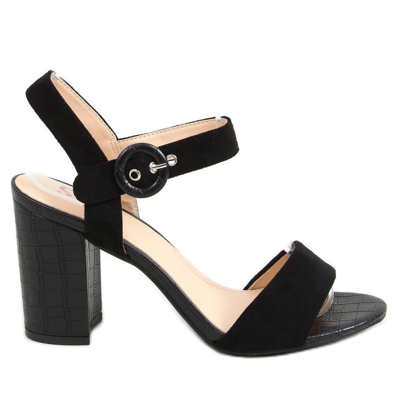 Sandalias negras de tacón SL1008P Black negro