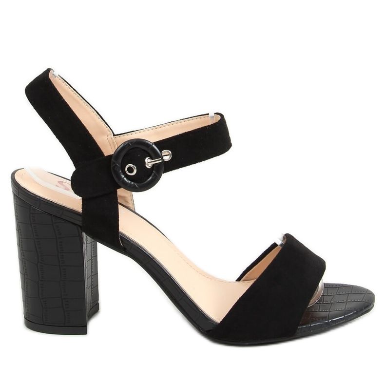 Sandalias negras de tacón SL1008P Black negro Sandalias negras de tacón SL1008P Black negro