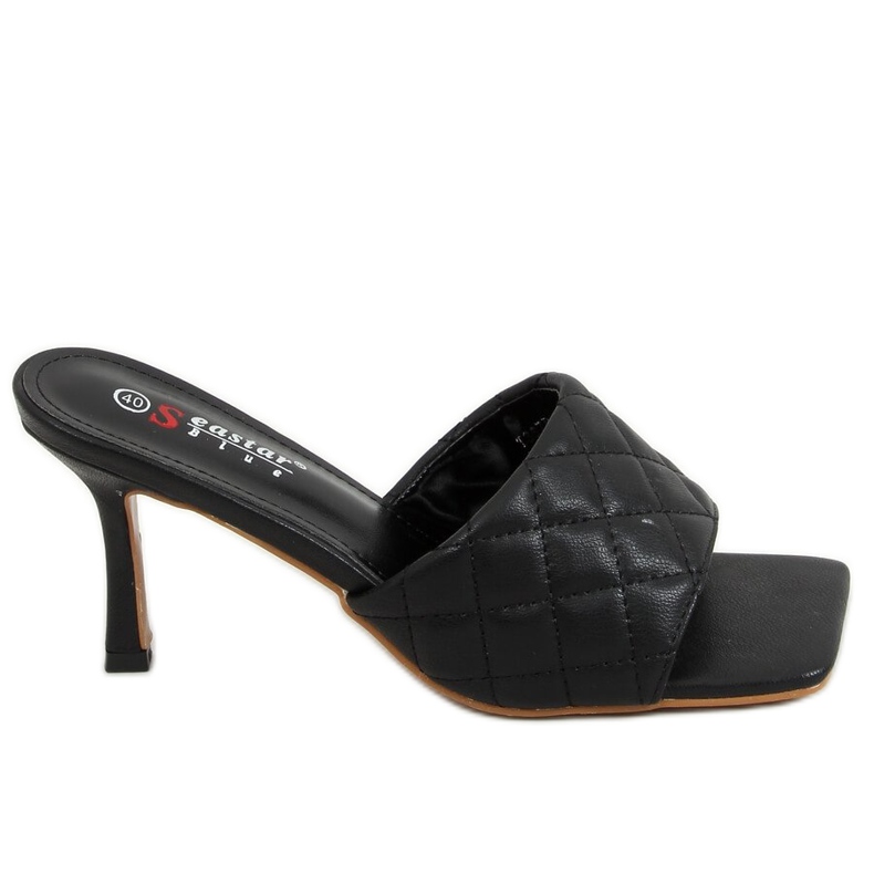 Negro T367P Negro acolchado con alfiler Negro T367P Negro acolchado con alfiler