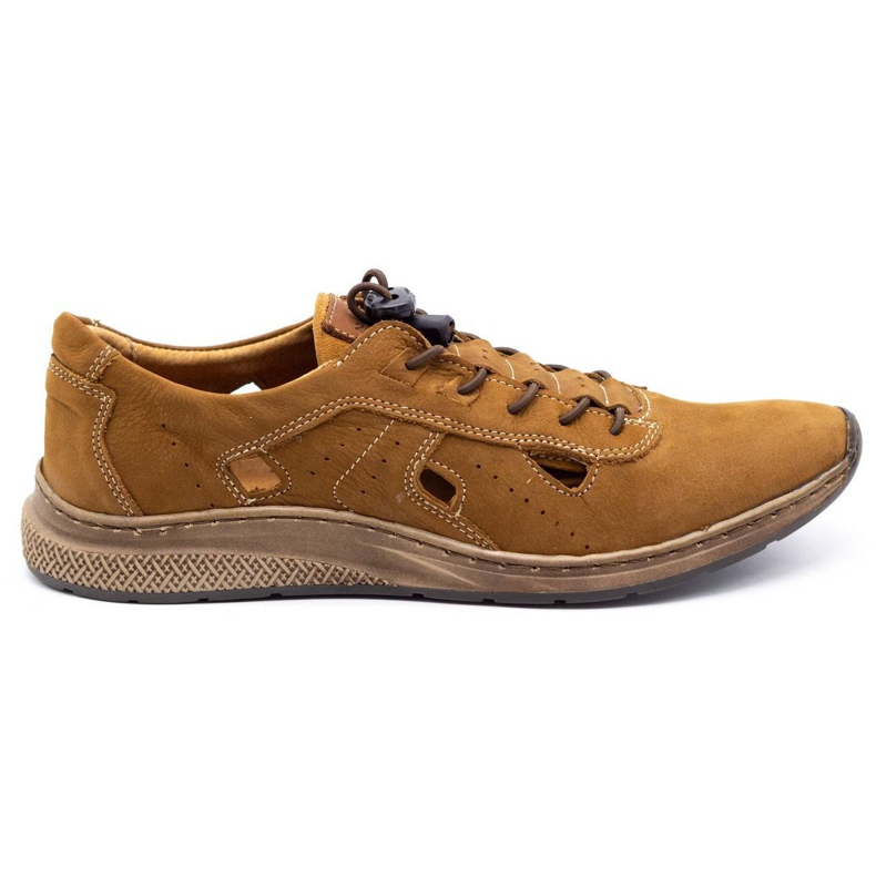 Olivier Zapatillas deportivas de hombre 7075L marrón