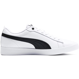 Zapatillas de mujeres Puma Smash Wns v2 L blanco-negro 365208 01