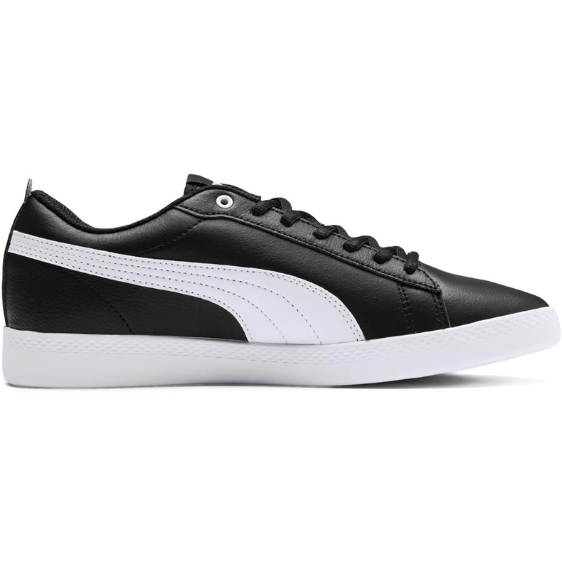 Zapatillas de mujeres Puma Smash Wns v2 L negras 365208 02 blanco negro