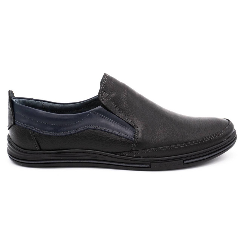 Olivier Mocasines de piel para hombre 715MP negro