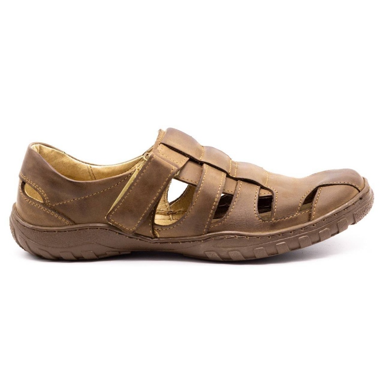 Polbut Zapatos de hombre calados 237 para verano marrón