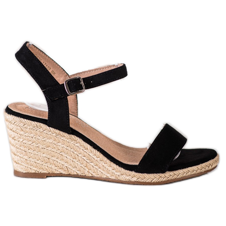 Sandalias Clásicas Con Cuña VINCEZA negro
