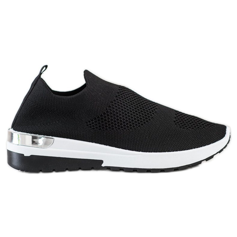 SHELOVET Zapatillas sin cordones negro