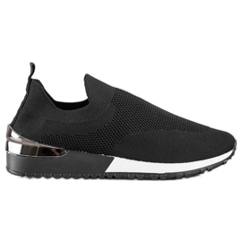 Renda Zapatillas negras caladas negro Renda Zapatillas negras caladas negro
