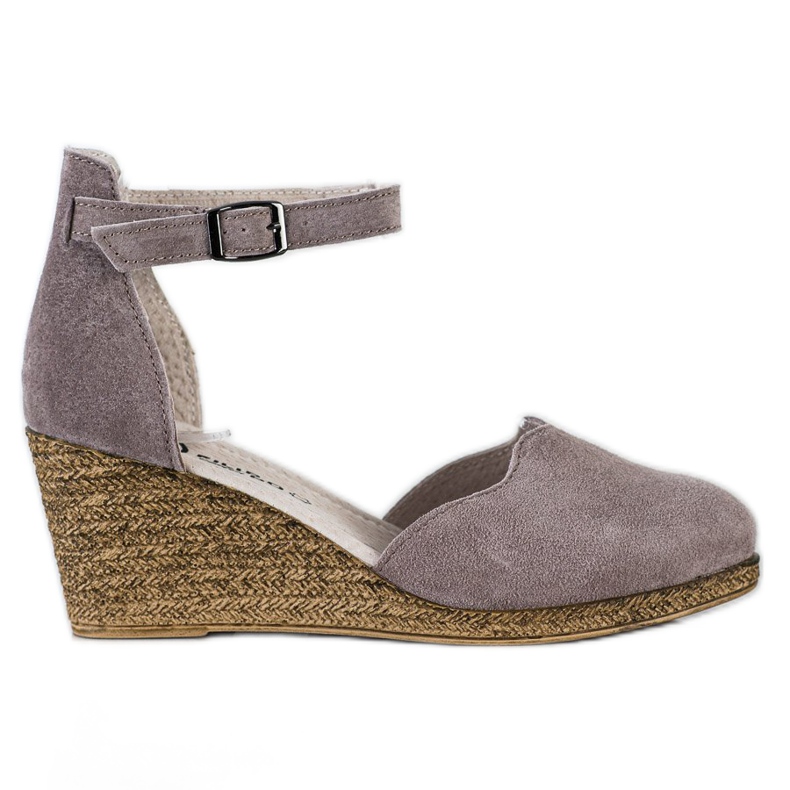 Filippo Sandalias de cuña de cuero marrón Filippo Sandalias de cuña de cuero marrón