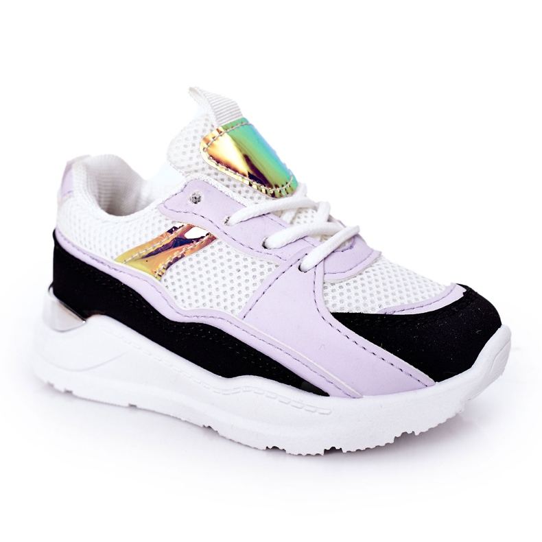 Zapatillas Deportivas Infantiles Zapatillas Negro-Violeta Game Time blanco