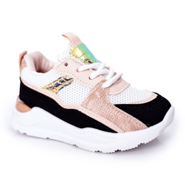 Zapatillas Deportivas Infantiles Zapatillas Deportivas Negro-Rosa Game Time blanco