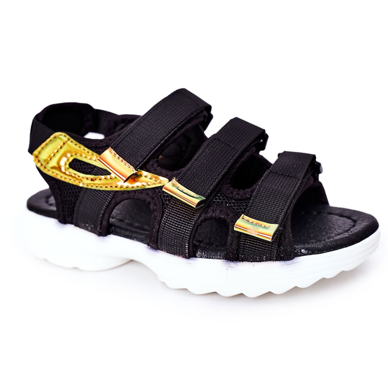 Sandalias deportivas infantiles con velcro Black Flyn negro