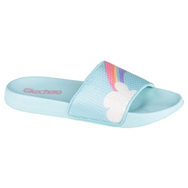 Skechers Sunny Slides-Dreamy Steps Jr 86994L-LBMT azul Skechers Sunny Slides-Dreamy Steps Jr 86994L-LBMT azul