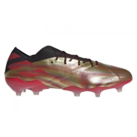 Botas de fútbol adidas Nemeziz.1 Fg M FY0758 gris / plata, dorado dorado
