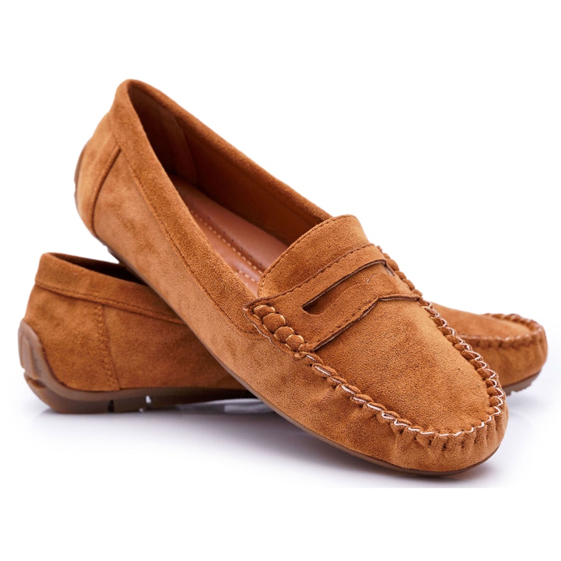 PS1 Mocasines Mujer Ante Bolero Camel marrón