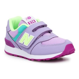 Zapatillas New Balance Jr PV574BVM rosa verde
