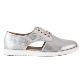 Forever Folie Zapatos de moda con corte plata Forever Folie Zapatos de moda con corte plata