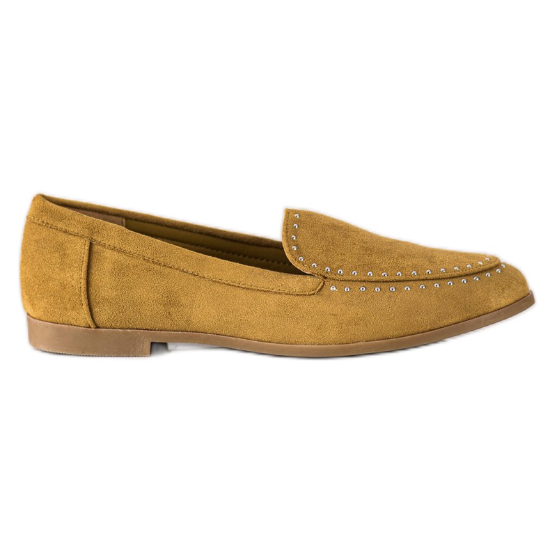 Coura Señores de gamuza clásicos amarillo