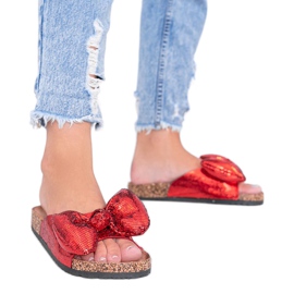 Zapatillas rojas con lazo Norris rojo