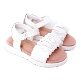 FR1 Sandalias Infantiles Con Velcro Blanco Aimy