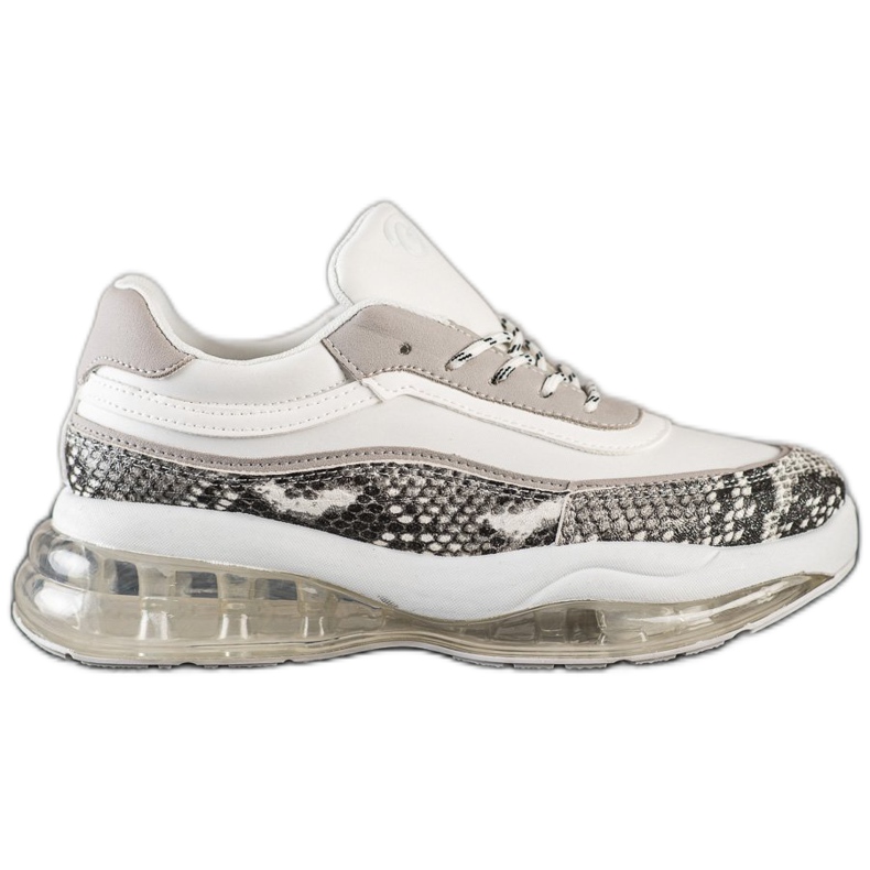 SHELOVET Zapatillas en una plataforma transparente blanco multicolor SHELOVET Zapatillas en una plataforma transparente blanco multicolor