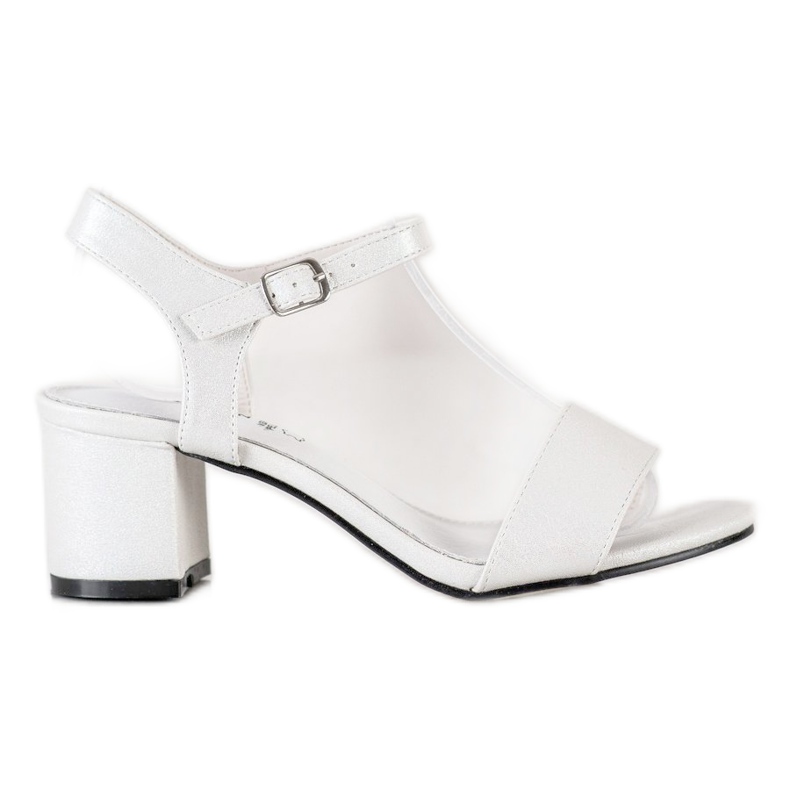 Goodin Sandalias cómodas en una barra blanco
