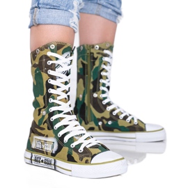 Find Your Self zapatillas de camuflaje verdes
