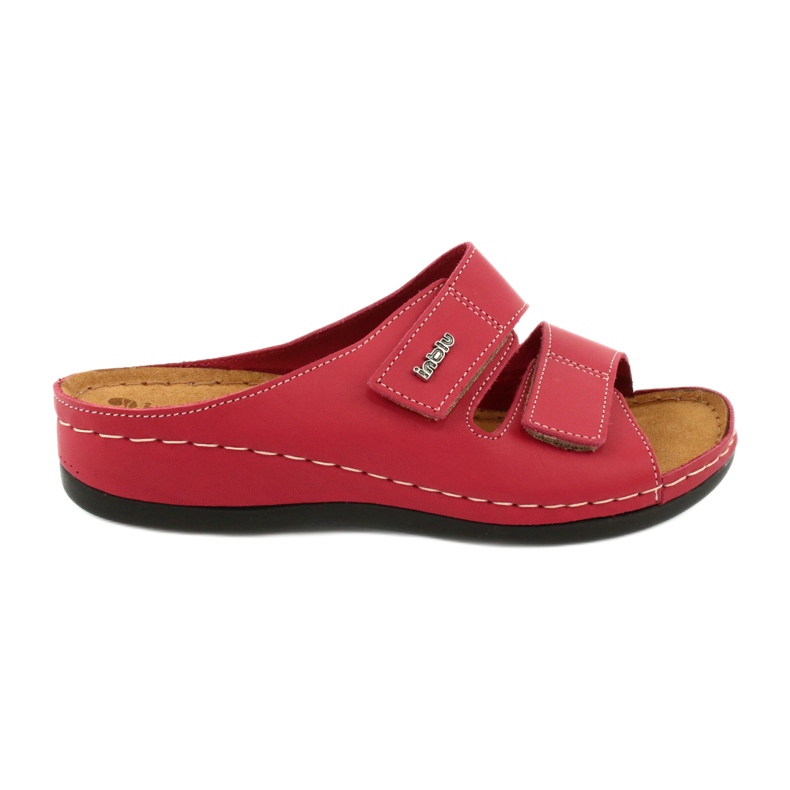 Inblu zapatos zapatillas de mujer 158D105 rojo