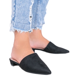 Sandalias de tacón negras de Santiago negro Sandalias de tacón negras de Santiago negro