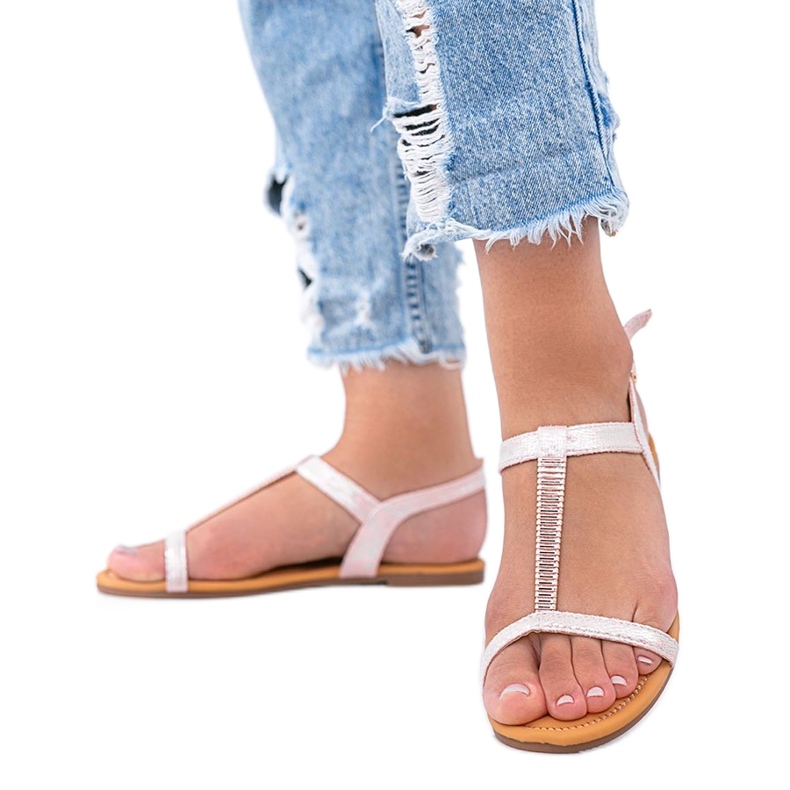 Sandalias de mujer Igi holográficas rosas rosado