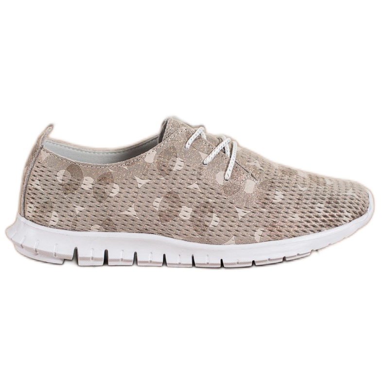 Goodin Zapatos de cuero ligero beige marrón
