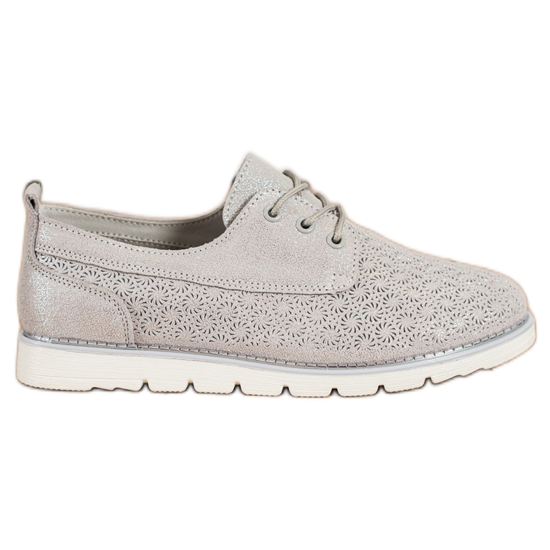 Goodin Zapatos de cuero calados multicolor dorado Goodin Zapatos de cuero calados multicolor dorado