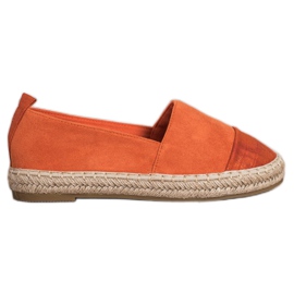 Bestelle Alpargatas de ante naranja Bestelle Alpargatas de ante naranja
