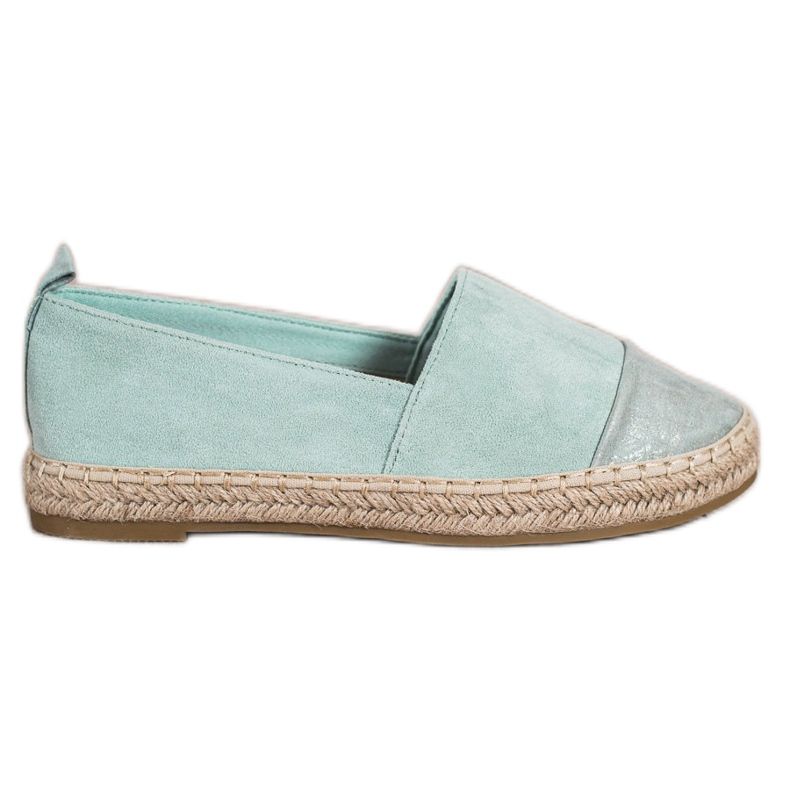 Bestelle Alpargatas de ante verde menta