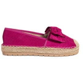 Mannika Alpargatas Caladas Con Lazo rosa
