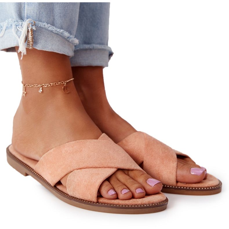 Pantuflas de Mujer Edesa Peach Velour naranja