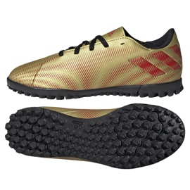 Zapatos adidas Nemeziz Messi .4 Tf Jr FY0812 dorado dorado
