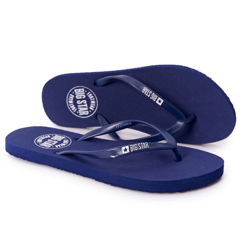 Chanclas de mujer Big Star FF274A614 Azul marino